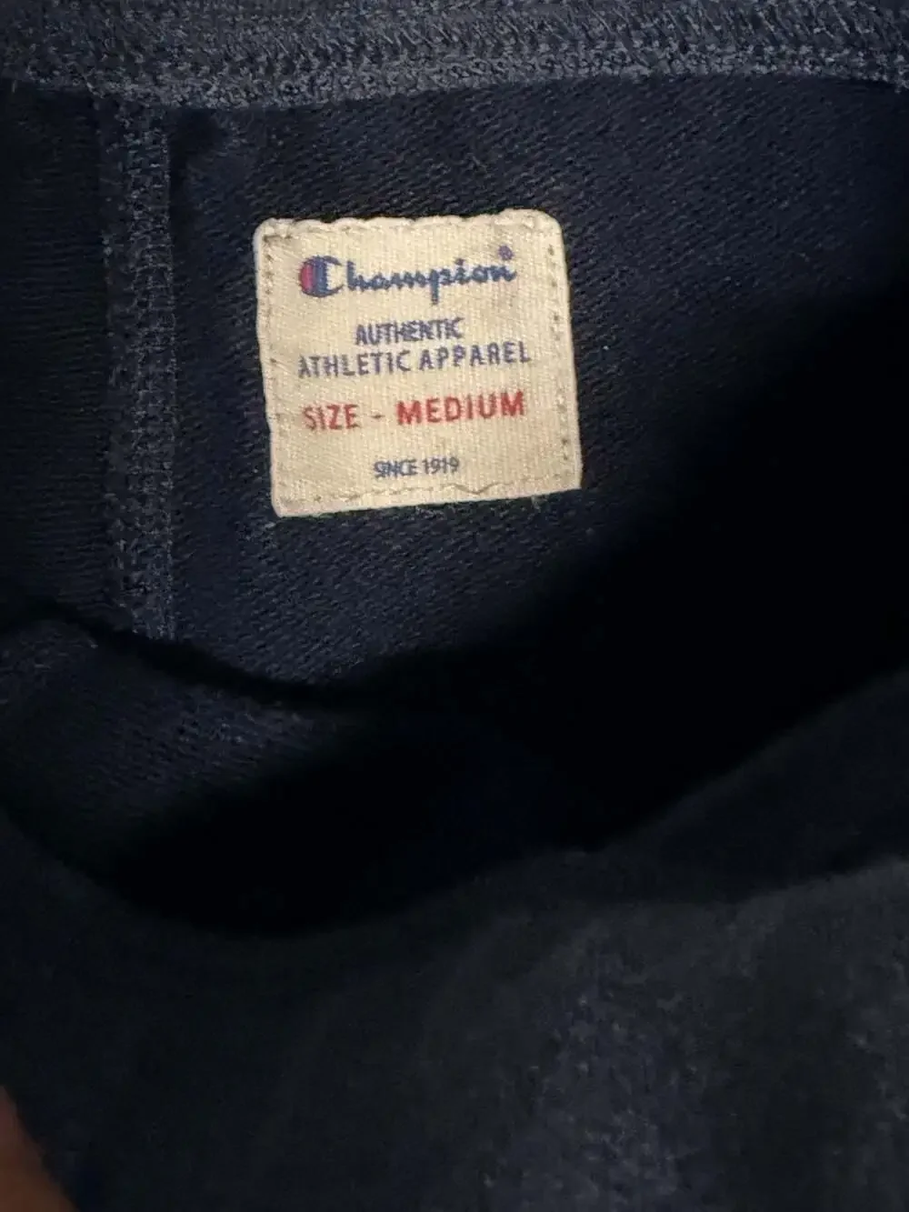Champion size visible